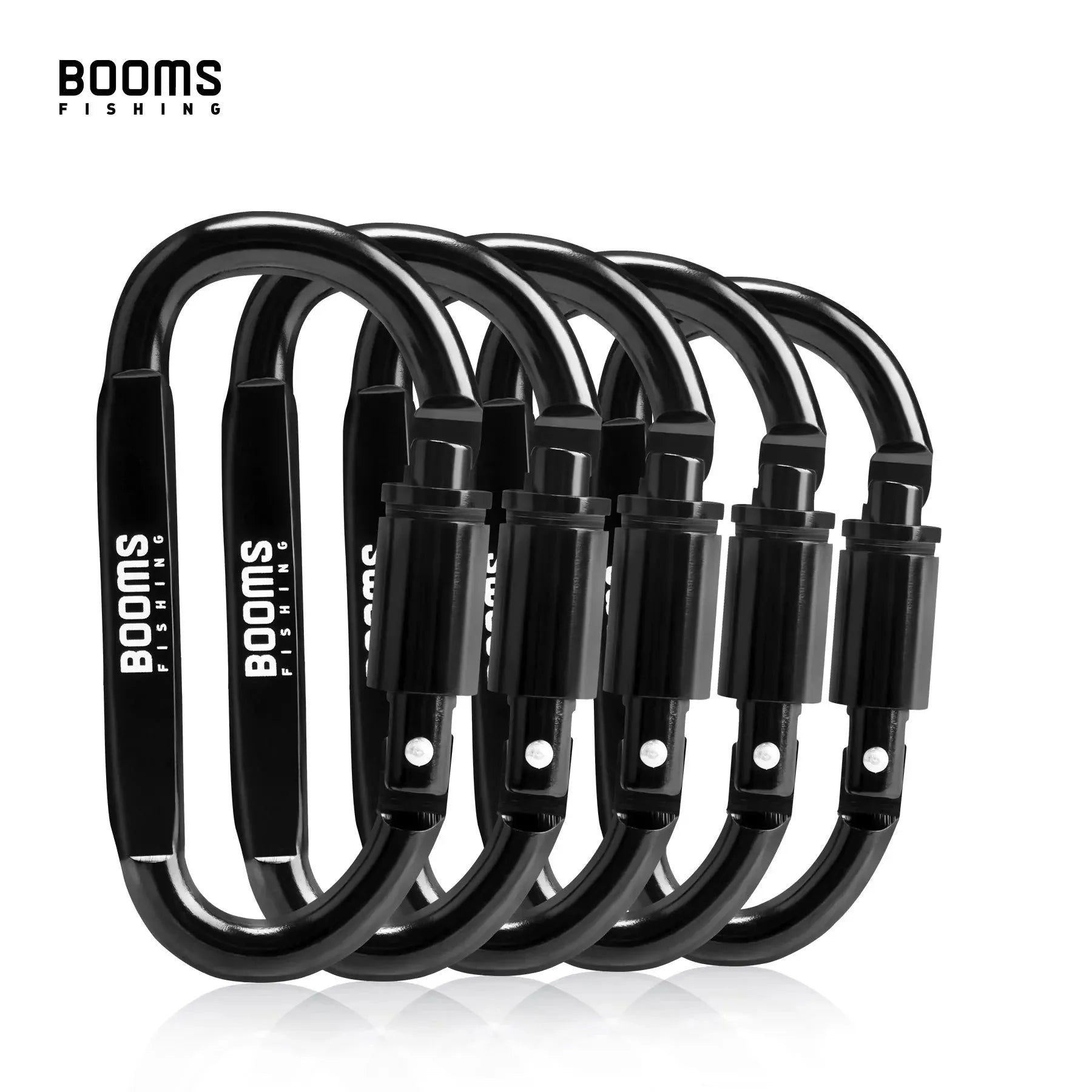 Booms Fishing Survival D-Ring Carabiner Clip - Secure and Versatile Outdoor Equipment - Trekker Essentials