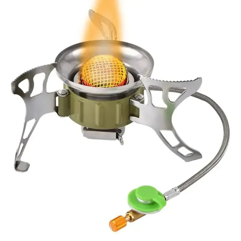 BRS-15B Multifunctional Windproof Furnace | 1400-2900W Camping Propane Stove | Foldable Cooking Gas Stove for Outdoor Picnic and Hiking - Trekker Essentials