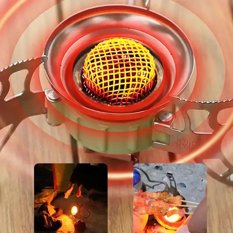 BRS-15B Multifunctional Windproof Furnace | 1400-2900W Camping Propane Stove | Foldable Cooking Gas Stove for Outdoor Picnic and Hiking - Trekker Essentials