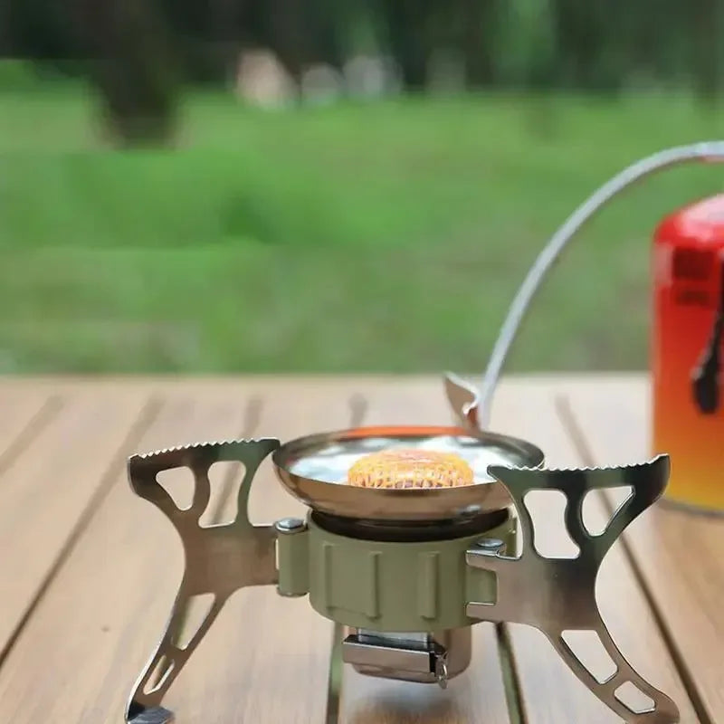 BRS-15B Multifunctional Windproof Furnace | 1400-2900W Camping Propane Stove | Foldable Cooking Gas Stove for Outdoor Picnic and Hiking - Trekker Essentials