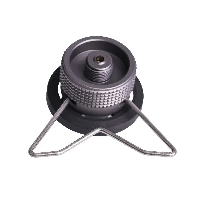 Butane Adapter with Bracket for Gas Cartridge Conversion, Nozzle to Screw Type, Lindal Valve Output - Trekker Essentials