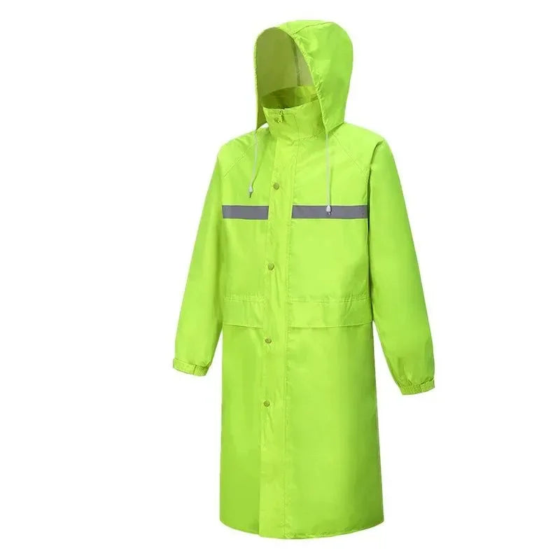 Camouflage Reflective Long One-Piece Raincoat - Waterproof Poncho for Men and Women - Trekker Essentials