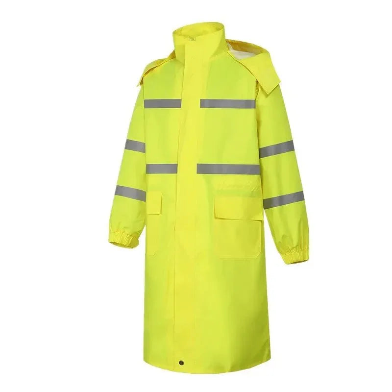 Camouflage Reflective Long One-Piece Raincoat - Waterproof Poncho for Men and Women - Trekker Essentials