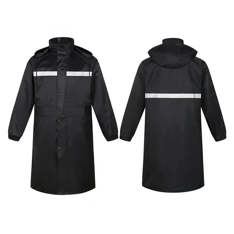 Camouflage Reflective Long One-Piece Raincoat - Waterproof Poncho for Men and Women - Trekker Essentials