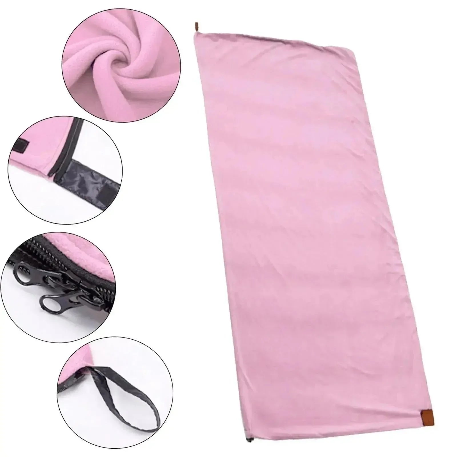 Camping Blanket - Soft Fleece Sleeping Bag Liner for Outdoor Adult Backpacking - Trekker Essentials
