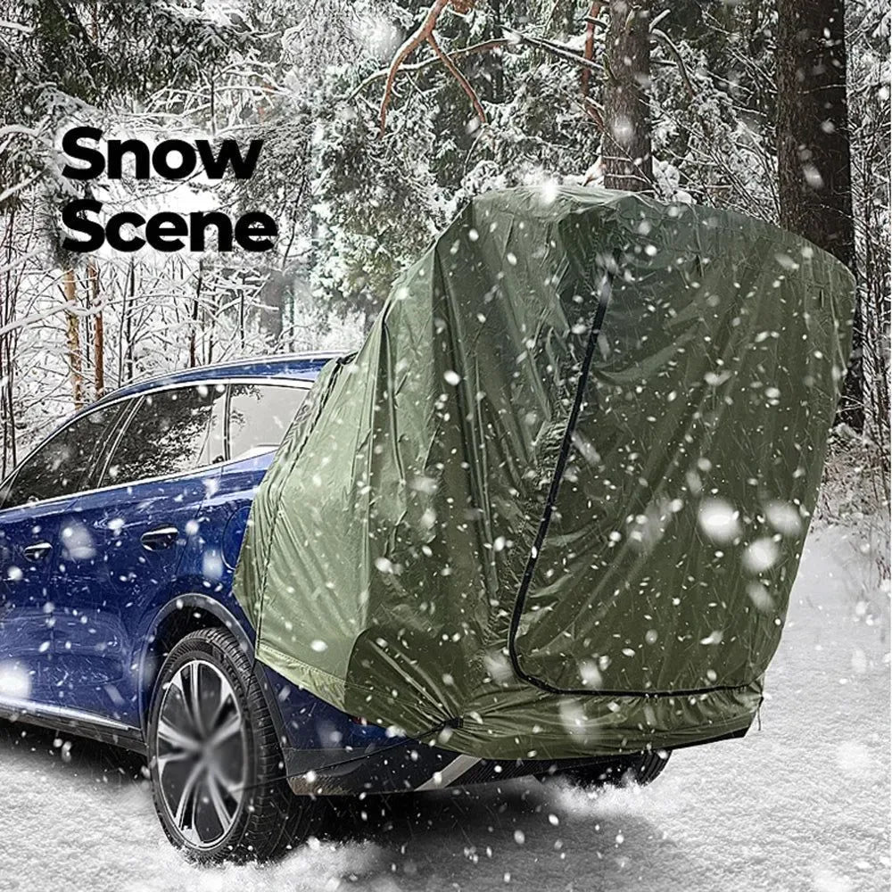 Camping Car Rear Tent – Outdoor Car Trunk Extension with Canopy With Sunshine-Proof - Trekker Essentials