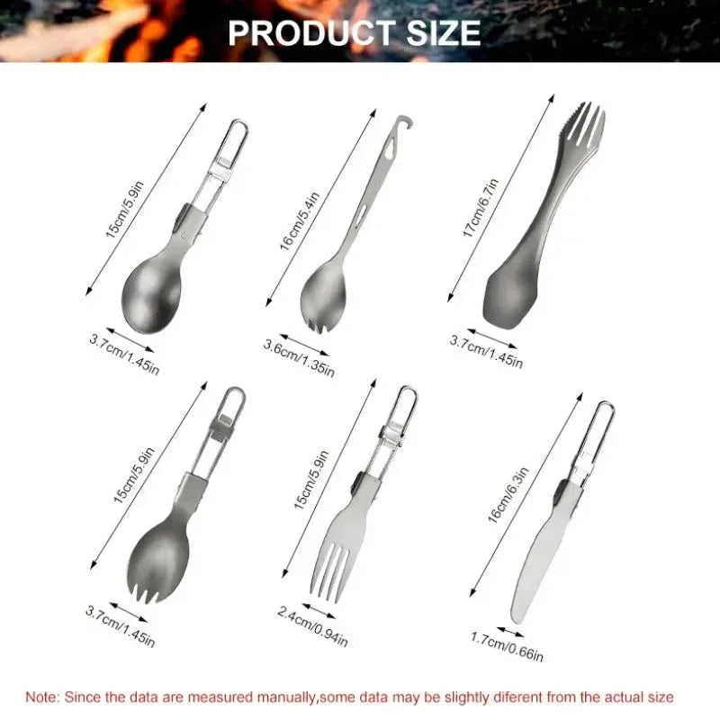Camping Cutlery Set: Essential Outdoor Tableware for Hiking and Travel - Trekker Essentials