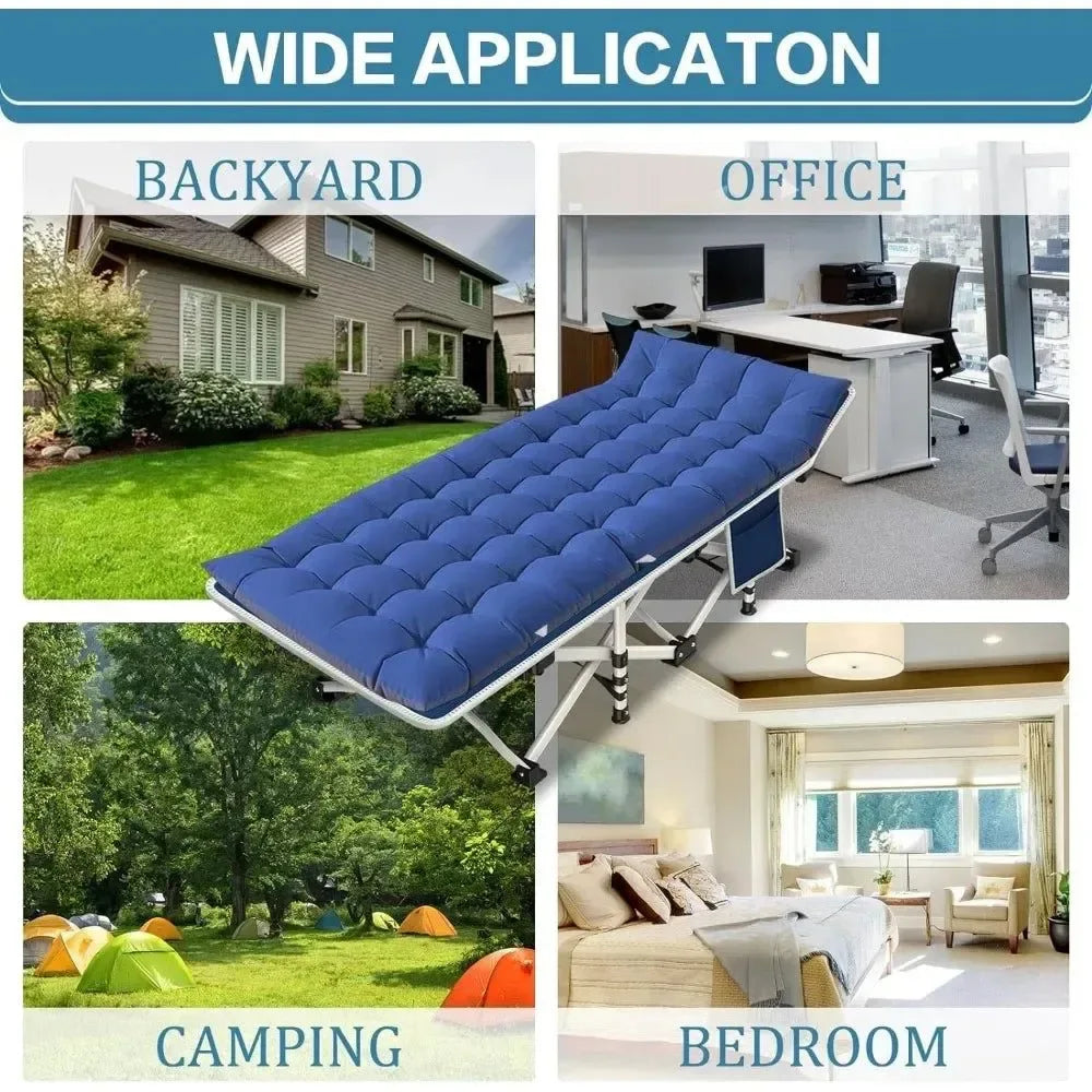 Camping Folding Bed - Portable Camp Cot for Sleeping, Hiking, and Travel - Trekker Essentials