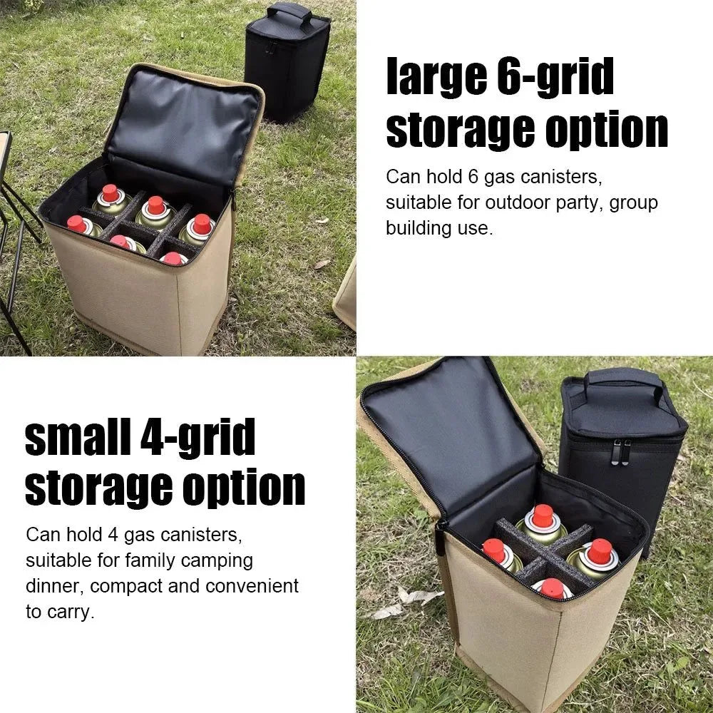 Camping Gas Canister Storage Bag – Portable Protective Case for Outdoor Cooking & Fuel Cylinders - Trekker Essentials