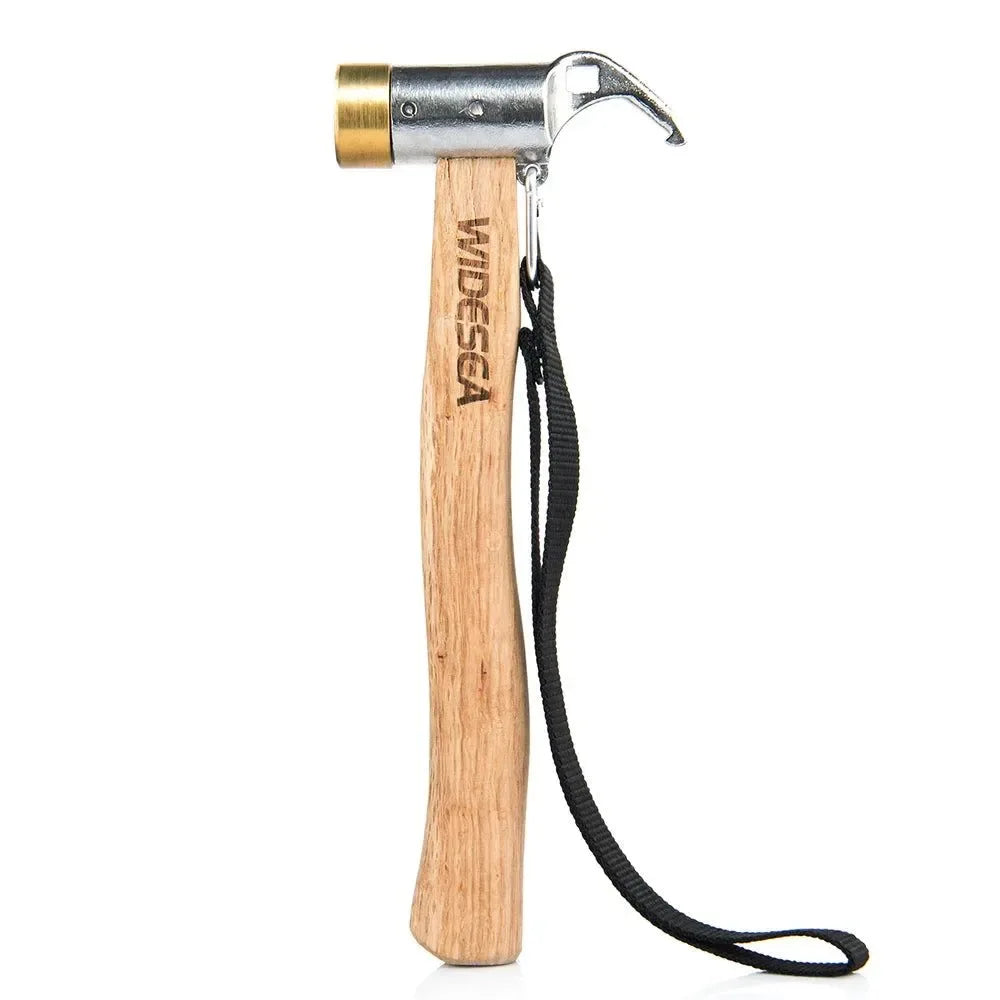 Camping Hammer - Stainless Steel and Copper Outdoor Tent Peg Stake Mallet with Stake Puller for Mountaineering and Hiking - Trekker Essentials