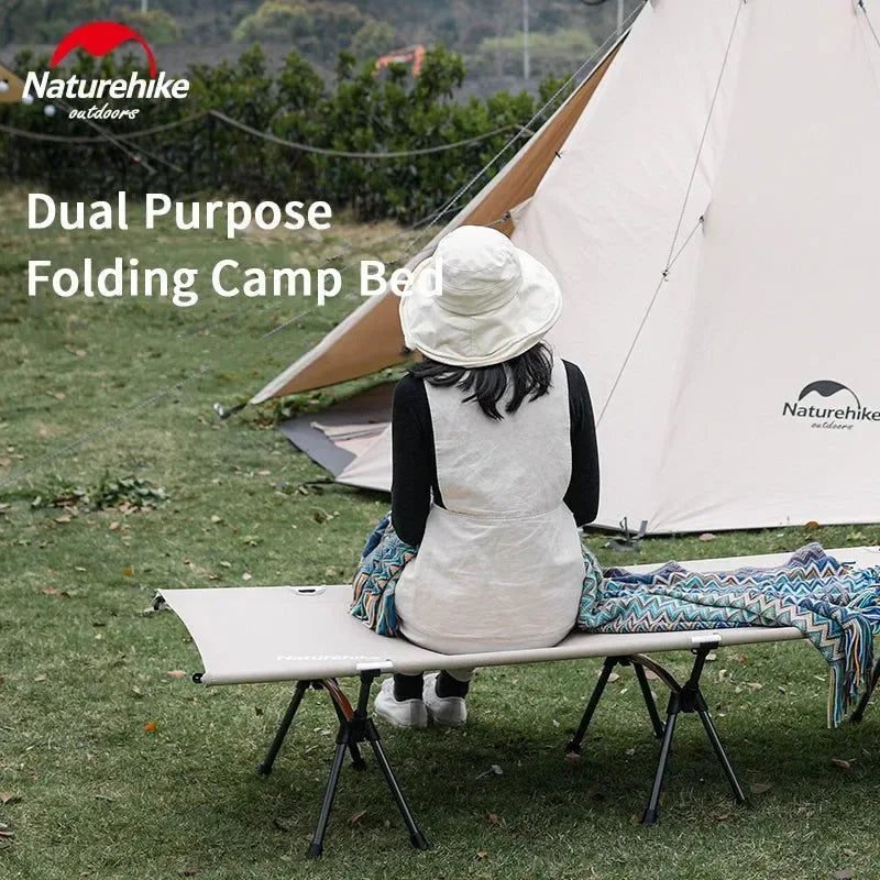Camping Mat Cot - High and Low Dual Use Folding Stable Camp Bed, Portable for Outdoor, Office, and Home - Trekker Essentials