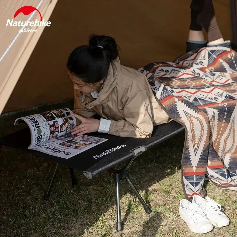 Camping Mat Cot - High and Low Dual Use Folding Stable Camp Bed, Portable for Outdoor, Office, and Home - Trekker Essentials