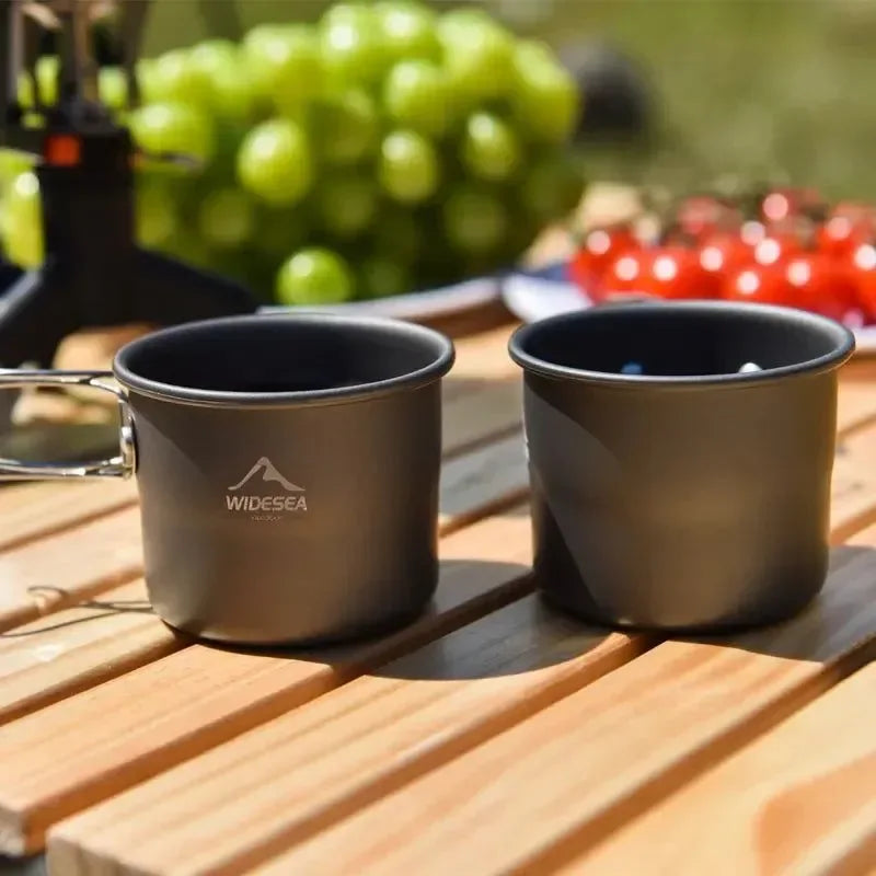 Camping Mug - Outdoor Coffee & Tea Aluminum Cup for Tourism, Picnic, Trekking, and Hiking - Trekker Essentials