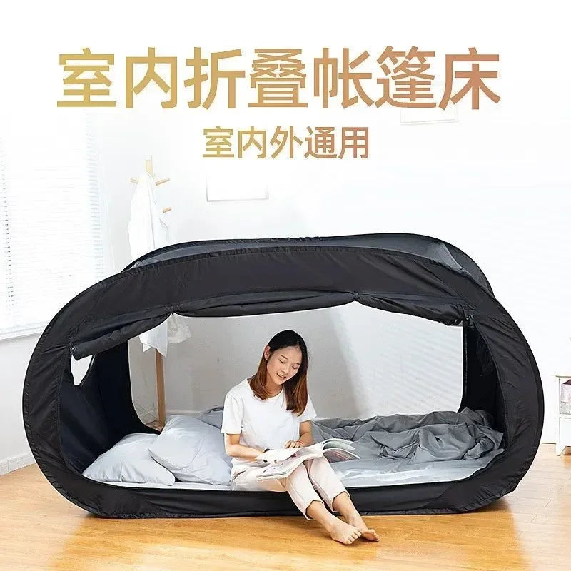 Camping Outdoor Folding One-Touch Tent - Lightweight Car Tent for One Person, Winter Indoor Privacy Tent - Trekker Essentials