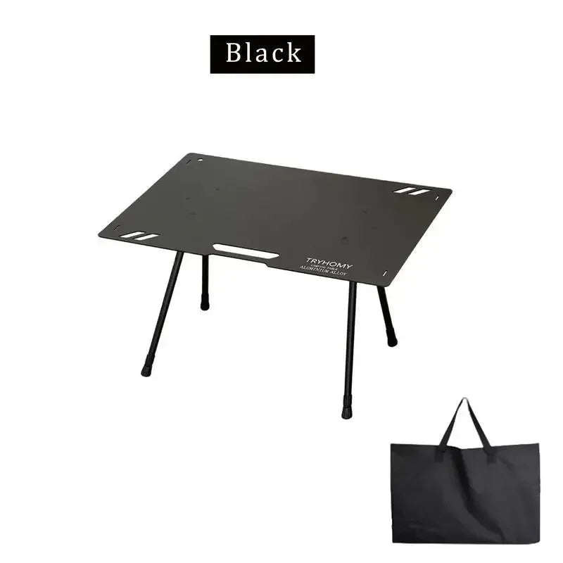 Camping Table Aluminum Alloy Folding Table with Carrying Bag - Lightweight Outdoor Desk for Picnic, Camping, Tactical Use - Trekker Essentials