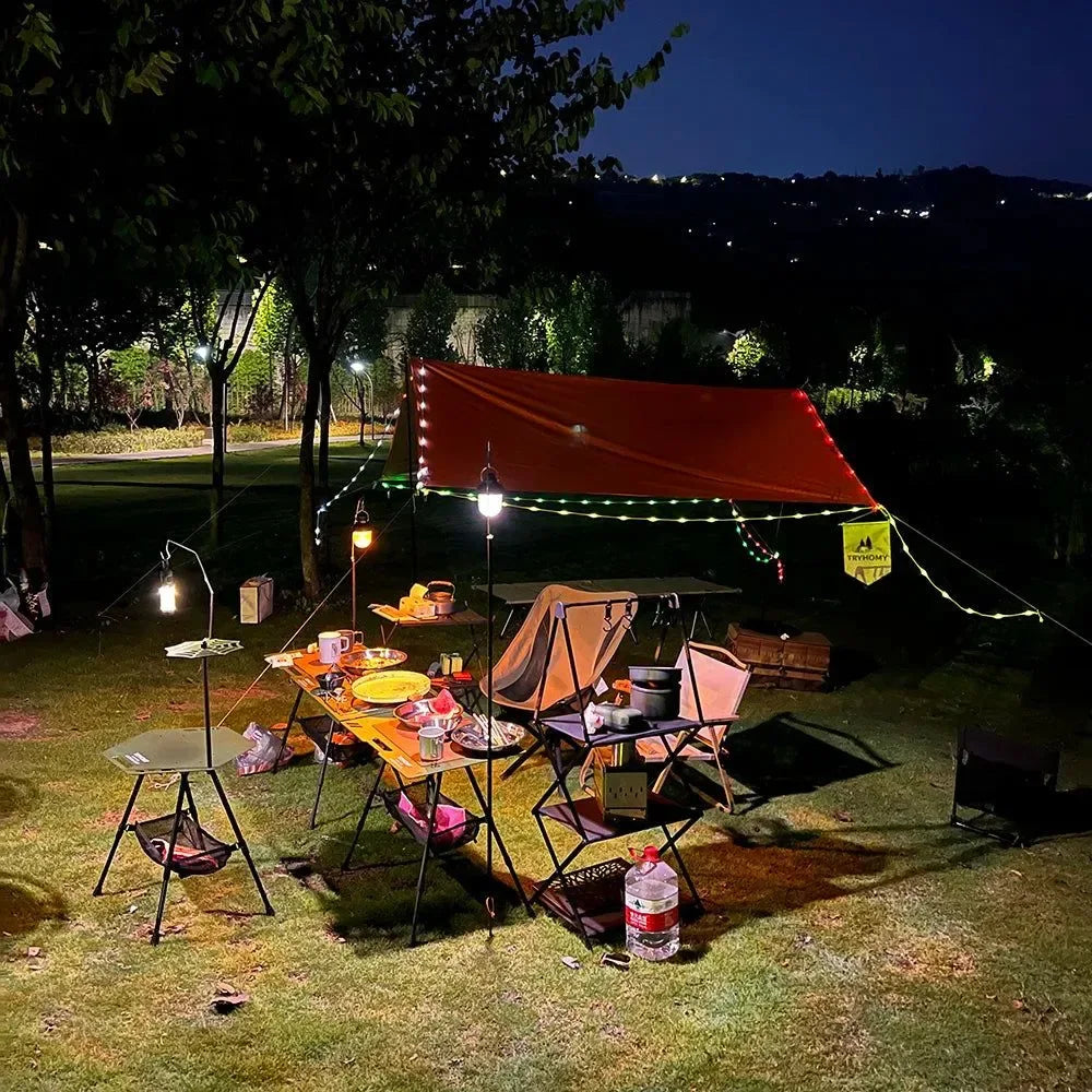 Camping Table Aluminum Alloy Folding Table with Carrying Bag - Lightweight Outdoor Desk for Picnic, Camping, Tactical Use - Trekker Essentials
