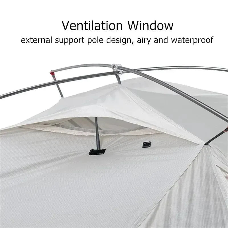 Camping Tent - Ultralight Waterproof Shelter for 1-2 Persons, Ideal for Travel, Hiking, and Beach Adventures - Trekker Essentials
