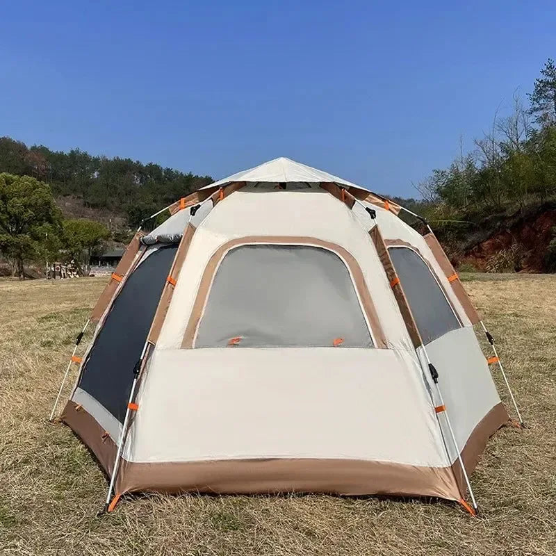 Camping Tent Waterproof Hexagonal Fully Automatic Tent - Trekker Essentials