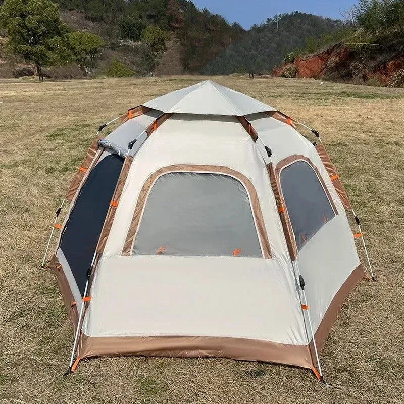 Camping Tent Waterproof Hexagonal Fully Automatic Tent - Trekker Essentials