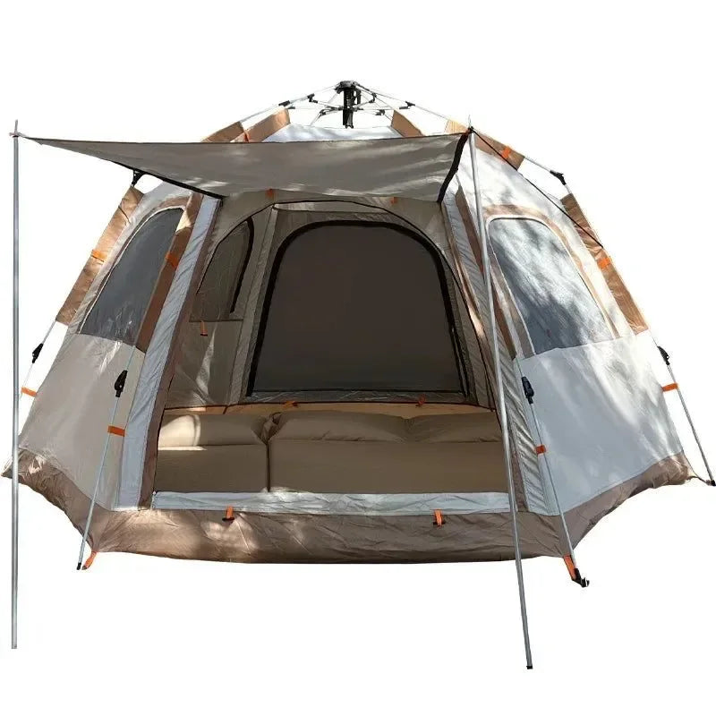 Camping Tent Waterproof Hexagonal Fully Automatic Tent - Trekker Essentials
