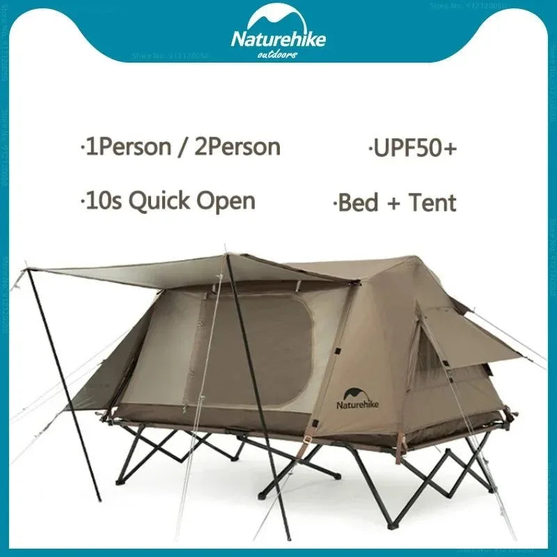 Camping Tent with Camp Bed - Roof Top Tent for Outdoor Travel - Trekker Essentials