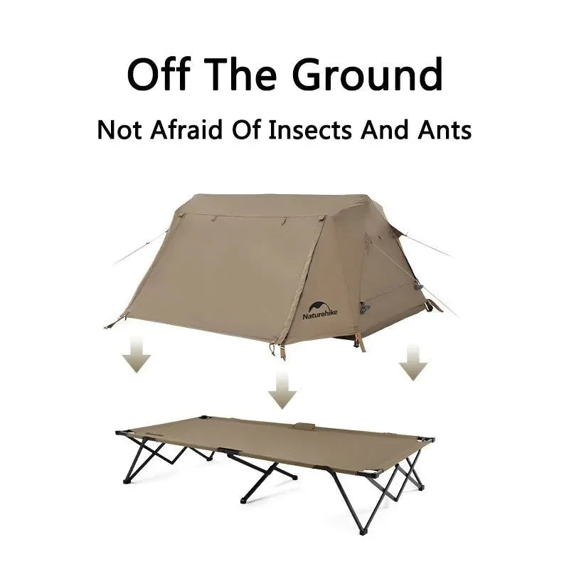 Camping Tent with Camp Bed - Roof Top Tent for Outdoor Travel - Trekker Essentials