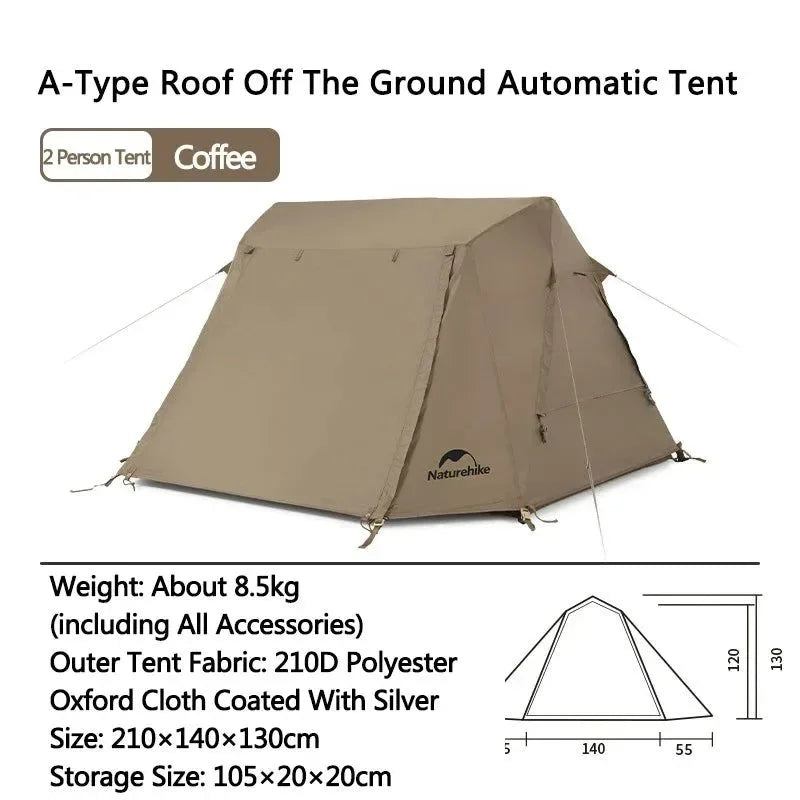 Camping Tent with Camp Bed - Roof Top Tent for Outdoor Travel - Trekker Essentials