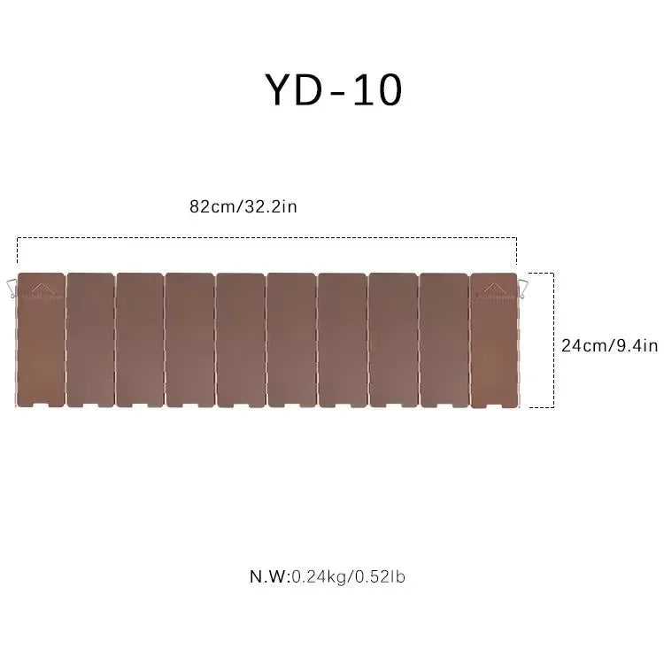 CAMPINGMOON YD8/YD10 Wind Shield – Foldable Aluminum Alloy Gas Stove Wind Guard for Camping, Hiking & Outdoor Cooking - Trekker Essentials