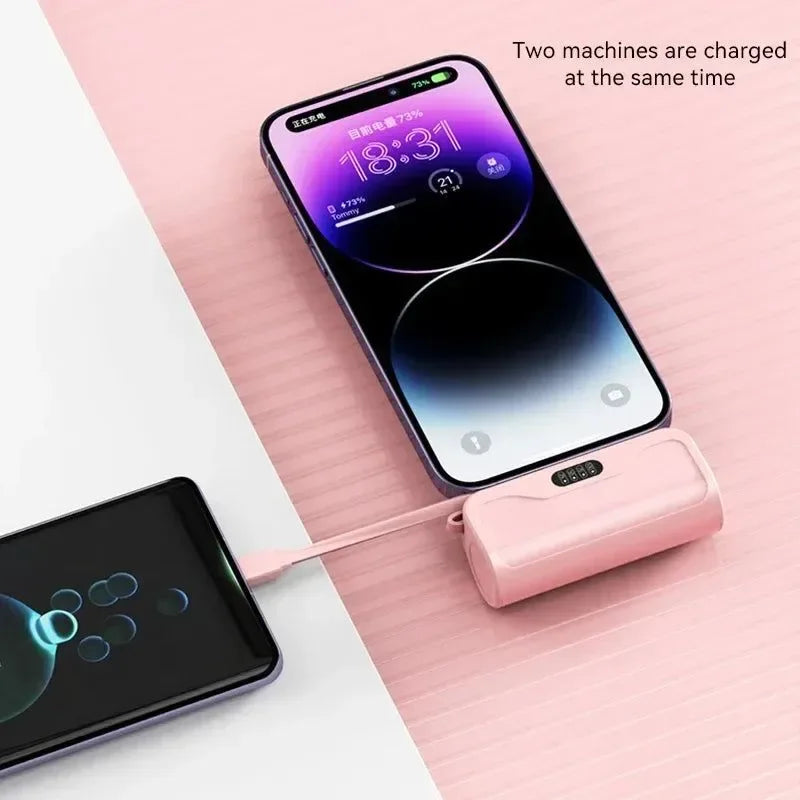 Capsule Mini Wireless Power Bank - 10000mAh Fast Charging with Lightning and Type-C Ports - Trekker Essentials