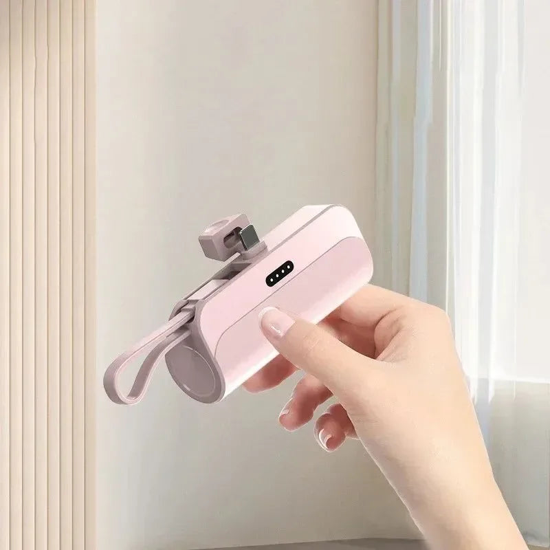 Capsule Mini Wireless Power Bank - 10000mAh Fast Charging with Lightning and Type-C Ports - Trekker Essentials