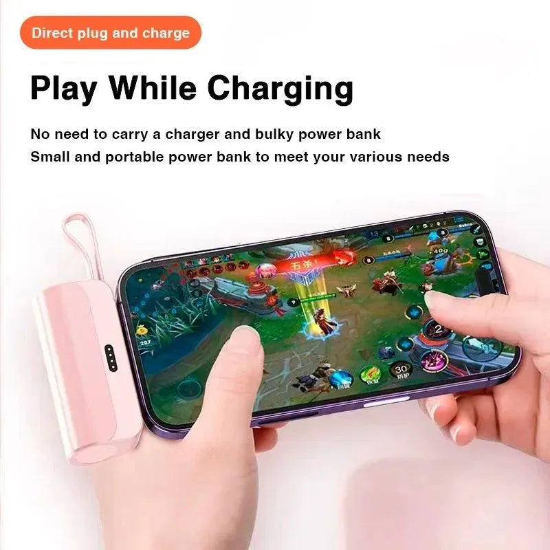 Capsule Mini Wireless Power Bank - 10000mAh Fast Charging with Lightning and Type-C Ports - Trekker Essentials
