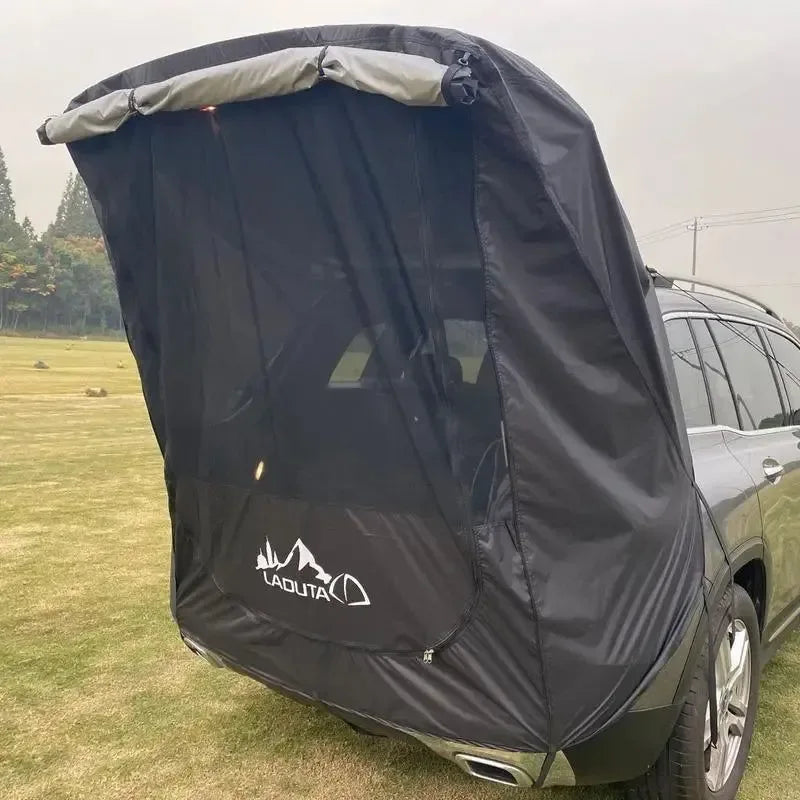 Car Travel Tent BBQ Camping Trunk Extension Tent - Suitable for SUV with Width 1.9-2.M SUV Triple Door Tailgate Hatchback Tent - Trekker Essentials