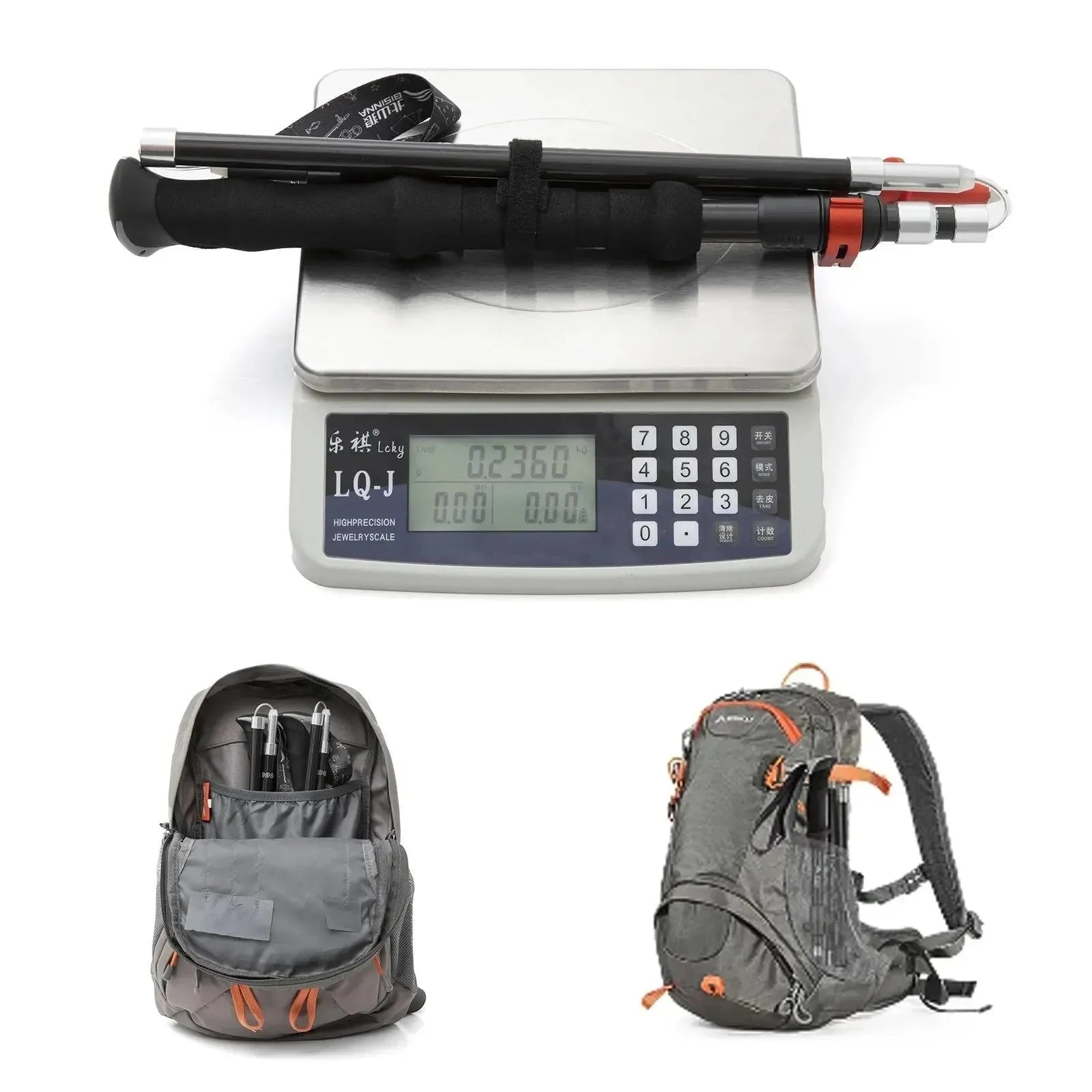 Carbon Fiber Folding Trekking Poles: Collapsible Telescopic Sticks for Hiking and Climbing - Trekker Essentials