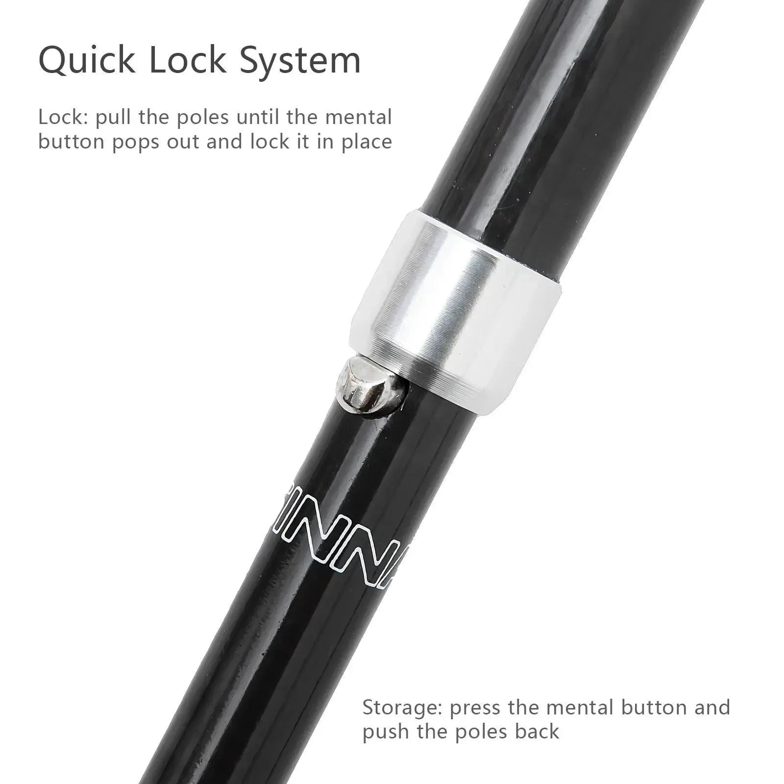 Carbon Fiber Folding Trekking Poles: Collapsible Telescopic Sticks for Hiking and Climbing - Trekker Essentials