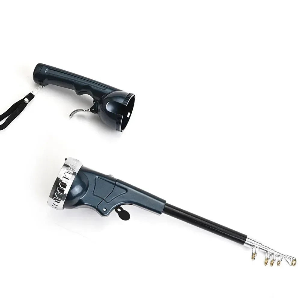 Carbon Fiber Telescopic Fishing Rod - Portable Foldable Spinning Rod with Reel - Trekker Essentials