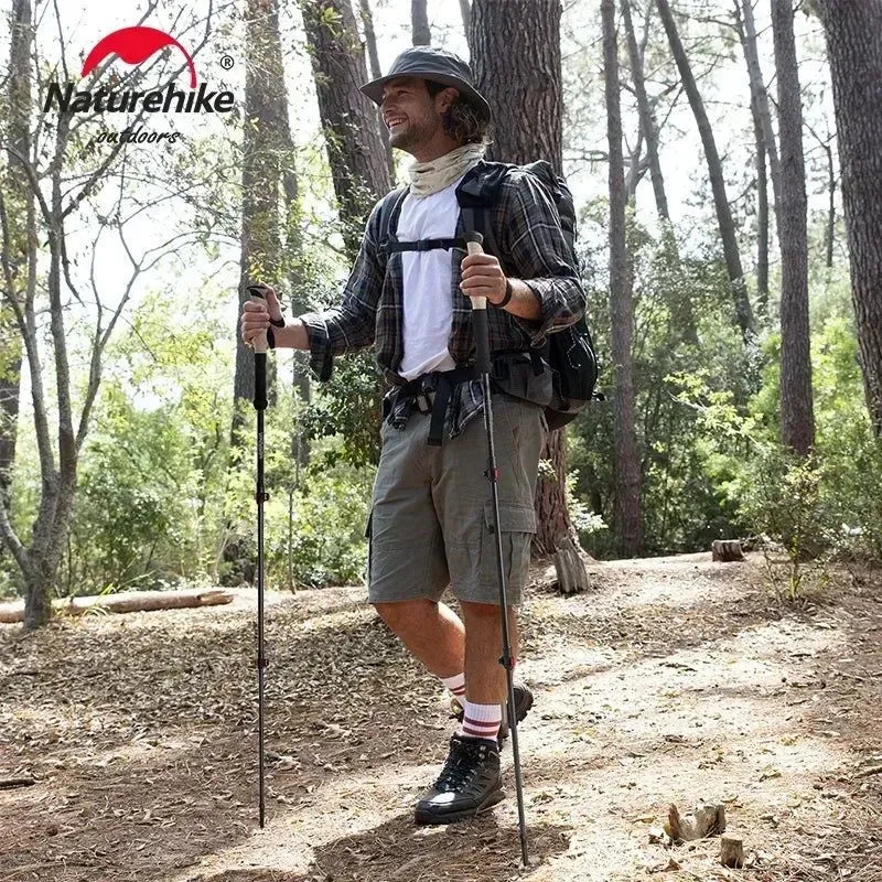 Carbon Fiber Trekking Poles - Collapsible Telescopic Walking Sticks for Tourism and Hiking - Trekker Essentials