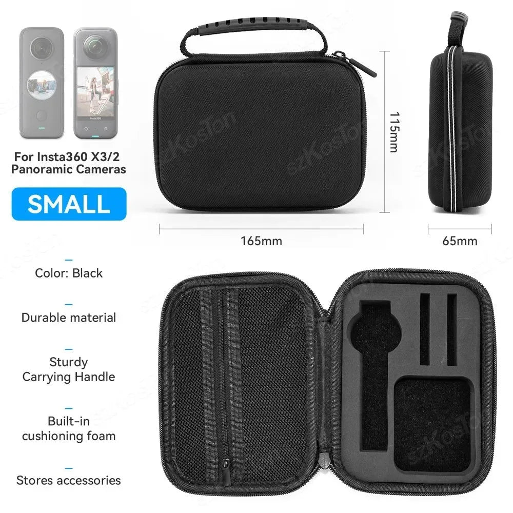 Carrying Case for Insta360 X3 X2 Camera - Portable Storage Bag - Trekker Essentials