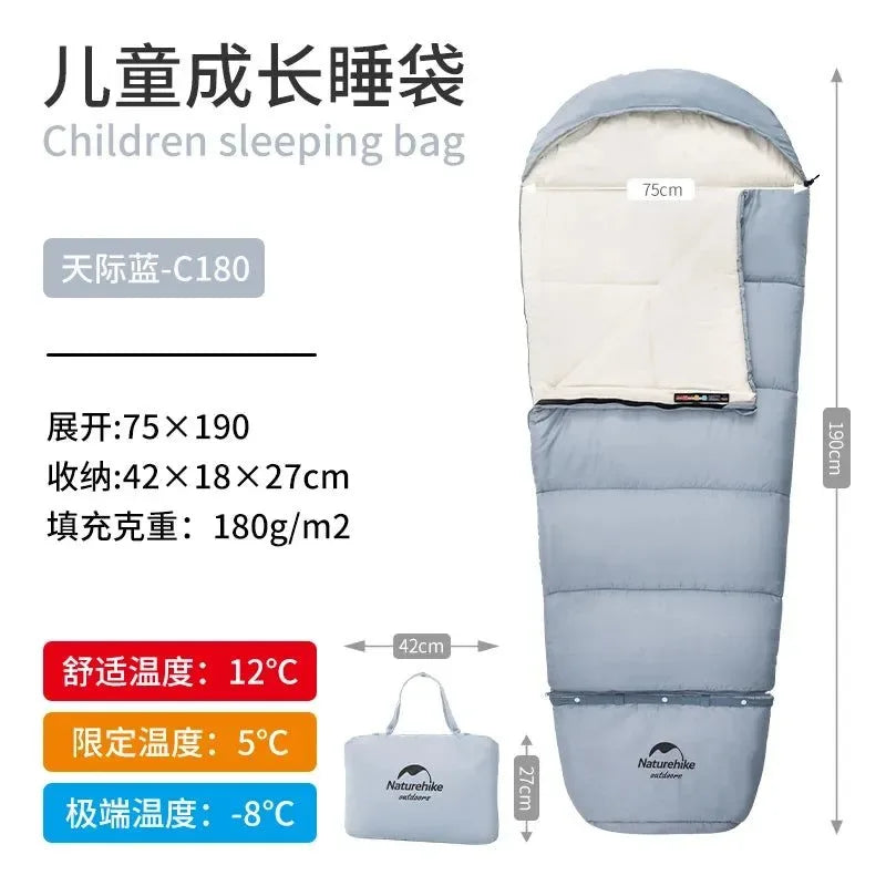 Children Sleeping Bag - Lightweight, Warm, and Comfortable - Trekker Essentials