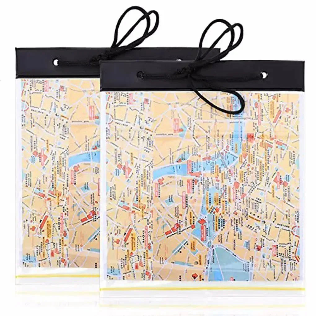 Clear PVC Map Case Waterproof Document Holder - Portable Camping Pocket Bag - Trekker Essentials