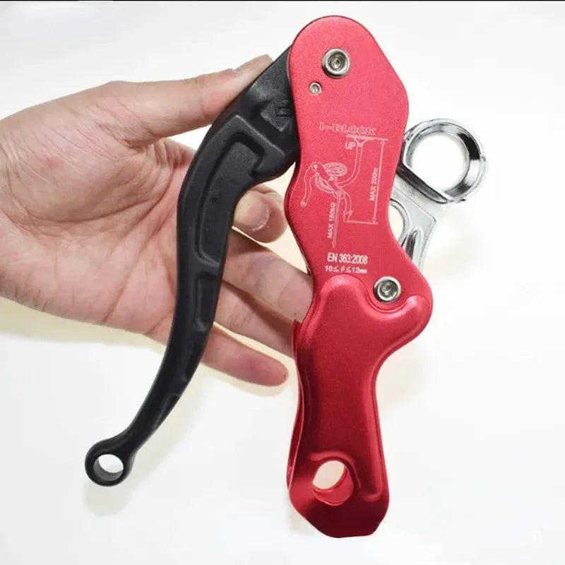 Climbing Gear Ascender and Rappelling Descender - For 10-12mm Rope, 150 kg (330 lb) Capacity - Trekker Essentials