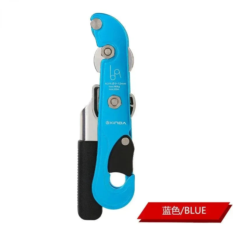 Climbing Gear Ascender and Rappelling Descender - For 10-12mm Rope, 150 kg (330 lb) Capacity - Trekker Essentials