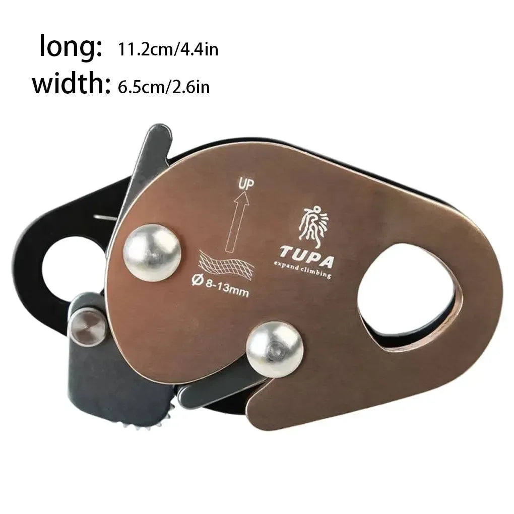 Climbing Rope Grab and Anti-Falling Lock Device - Rappelling and Rigging Equipment - Trekker Essentials