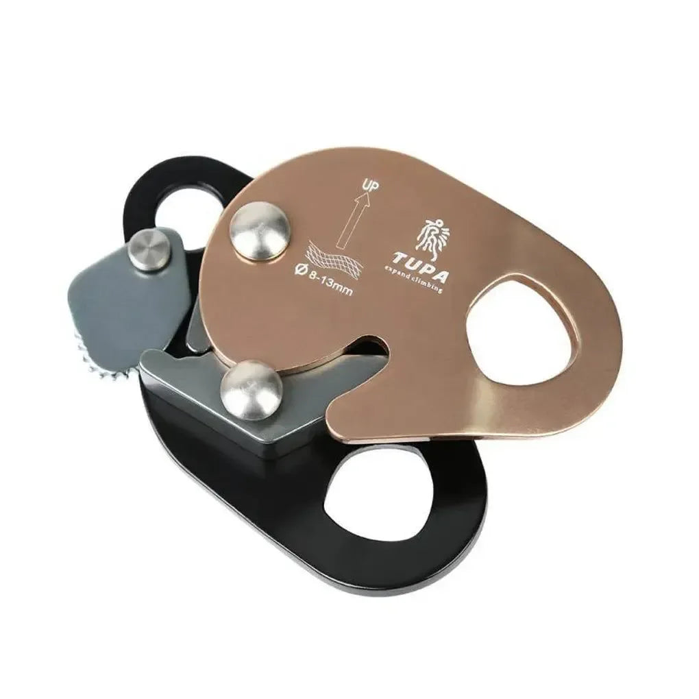 Climbing Rope Grab Device - Anti-Falling Lock Equipment for Rappelling and Belay - Trekker Essentials