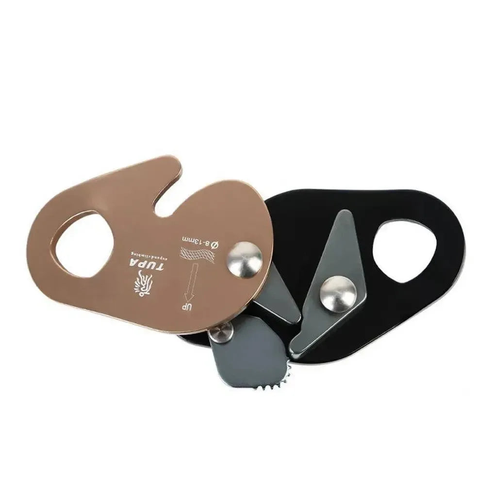 Climbing Rope Grab Device - Anti-Falling Lock Equipment for Rappelling and Belay - Trekker Essentials