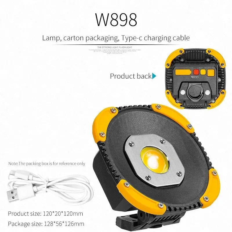 COB Rechargeable Multi-function Lantern - Portable LED Flashlight, Pocket Work Light with Bottle Opener - Trekker Essentials