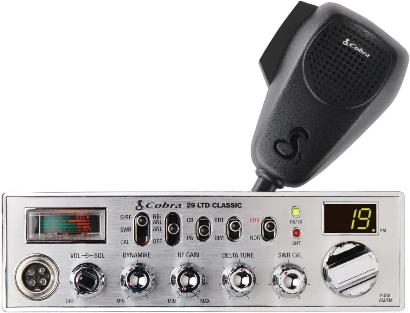 Cobra 29 LTD Classic AM/FM Professional CB Radio - Easy-to-Operate Emergency Radio with Instant Channel 9 and 4-Watt Output - Trekker Essentials