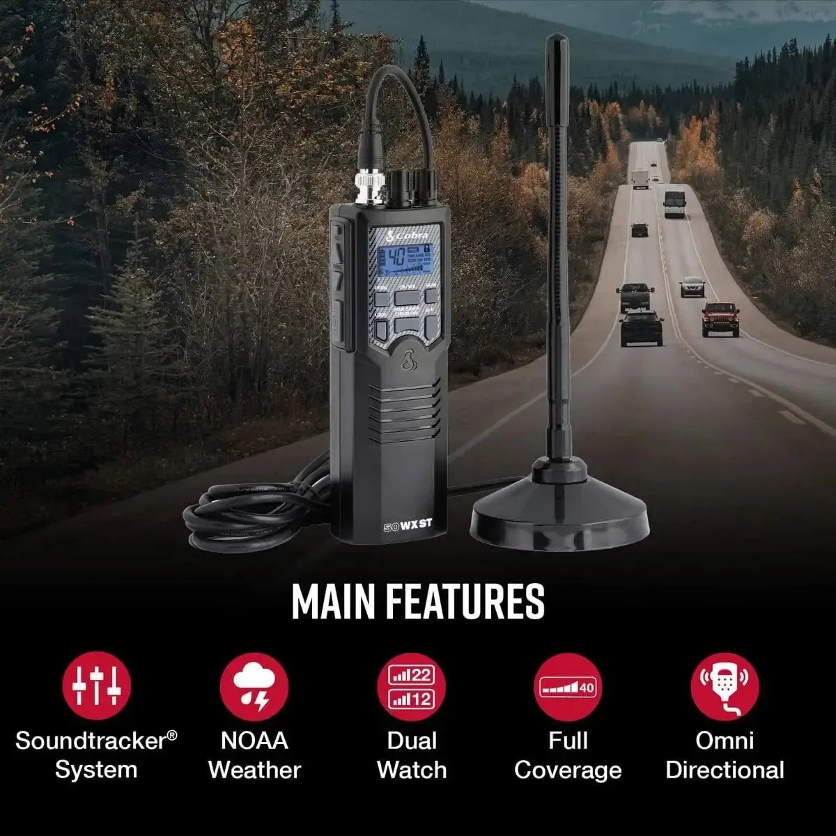 Cobra CB Radios - Reliable 2-Way Communication with Emergency Channel Access and Weather Alerts - Trekker Essentials