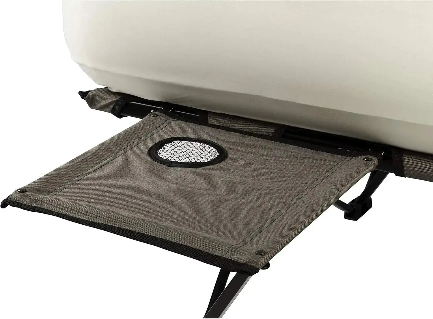 Coleman Camping Cot Combo – Folding Cot, Air Mattress, Side Table & Pump for Comfortable Camping - Trekker Essentials