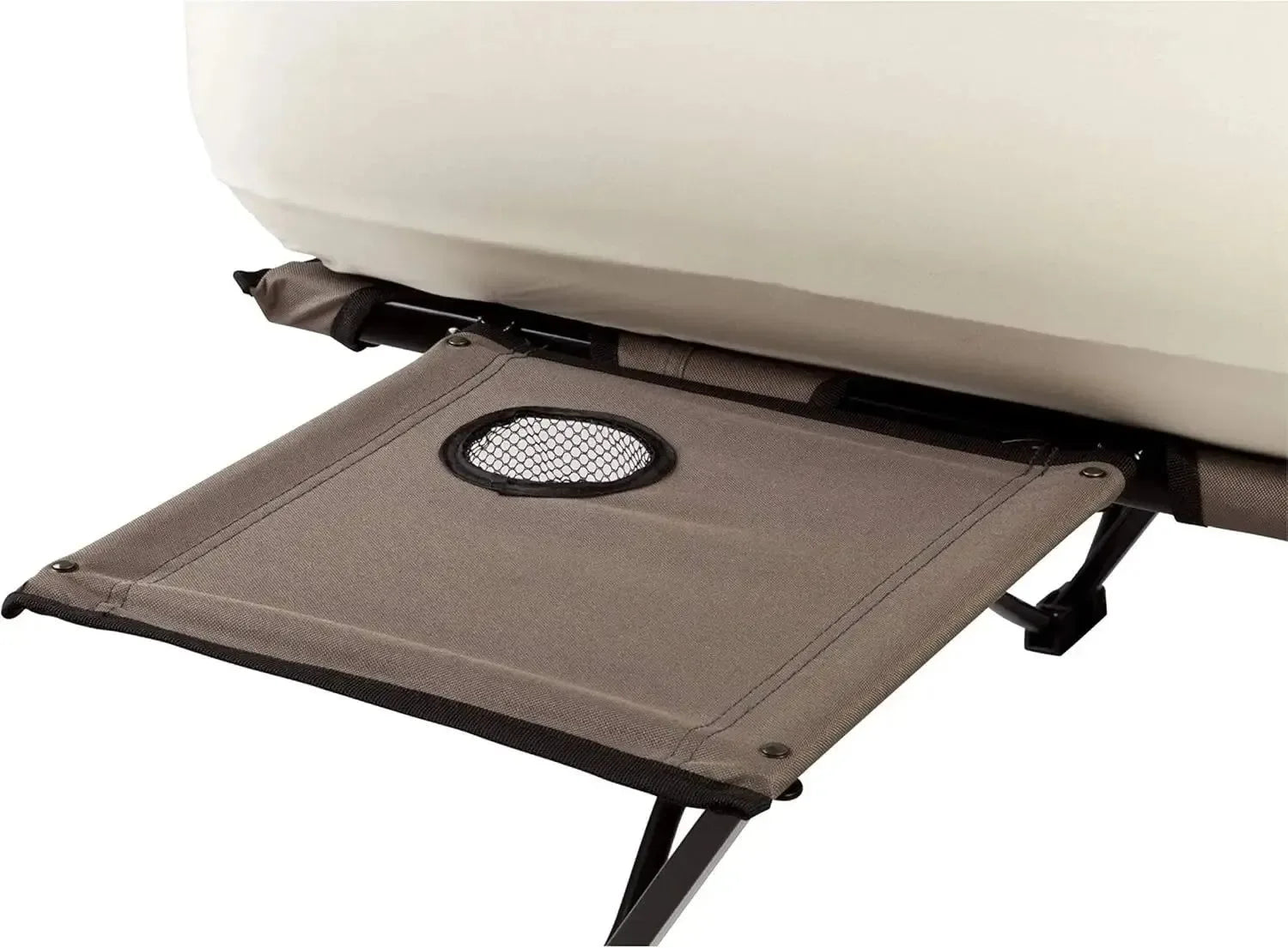 Coleman Camping Cot Combo – Folding Cot, Air Mattress, Side Table & Pump for Comfortable Camping - Trekker Essentials