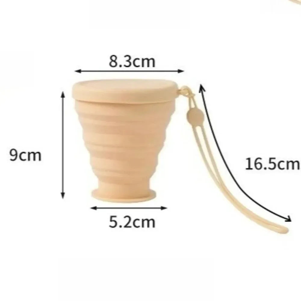 Collapsible Travel Cup – Portable Folding Silicone Water Bottle for Camping, Hiking & Outdoor Adventures - Trekker Essentials